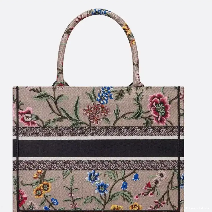 Cheap Dior Fleurs Petites Pink Tote Book Motif Canvas 0613 Luxury